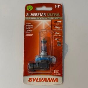 Sylvania SilverStar Ultra H11 Headlight Bulb - Blue and Silver
